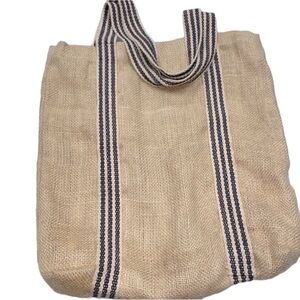 Burlap reusable eco friendly tote bag